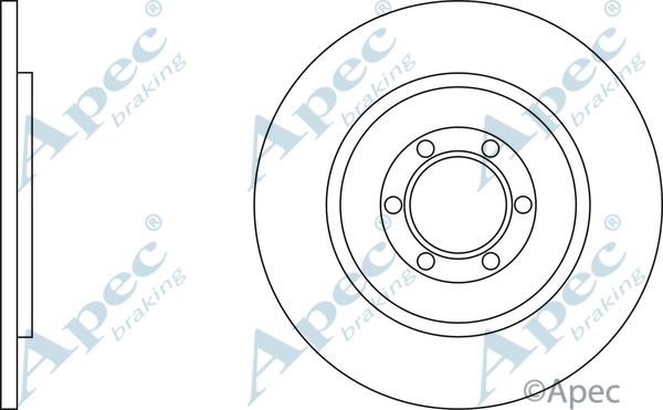 APEC BRAKING stabdžių diskas DSK292